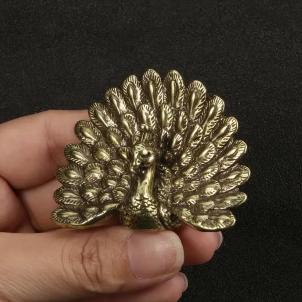 Collectible solid brass Peacock - Picture 5 of 7